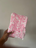 Pink Skies Crochet Book Sleeve