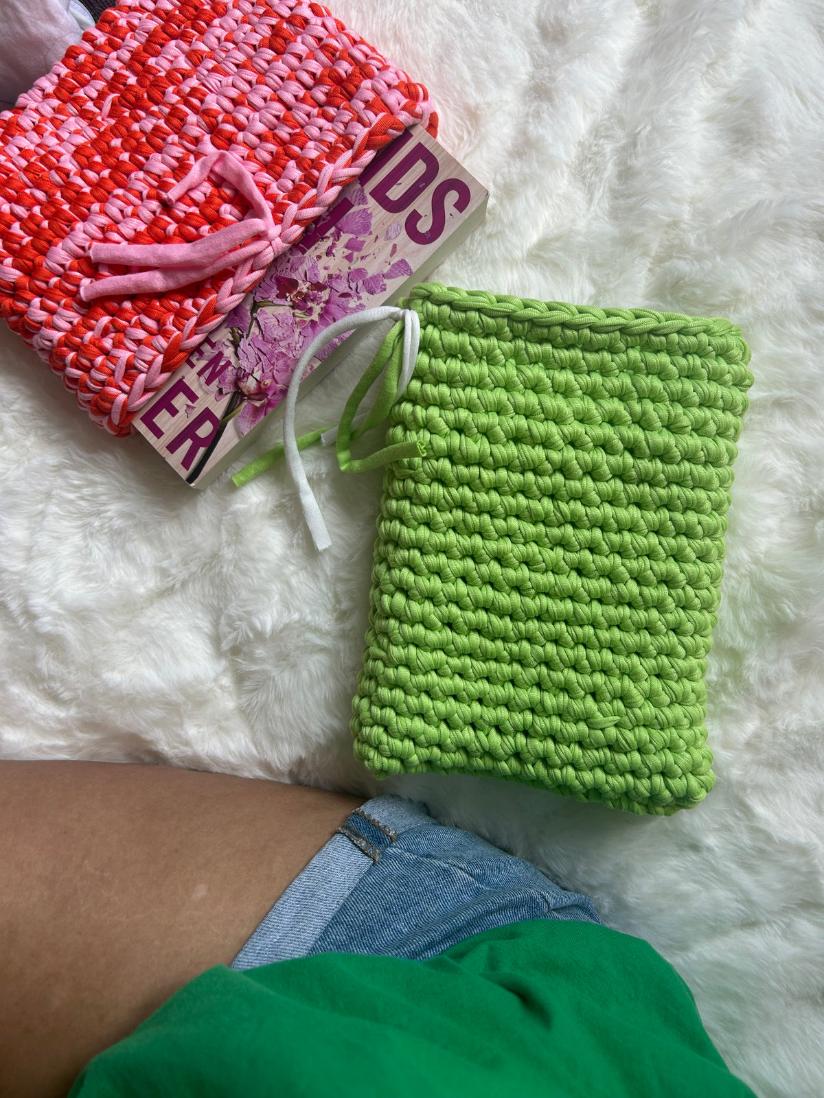 Lime Green Book Sleeve
