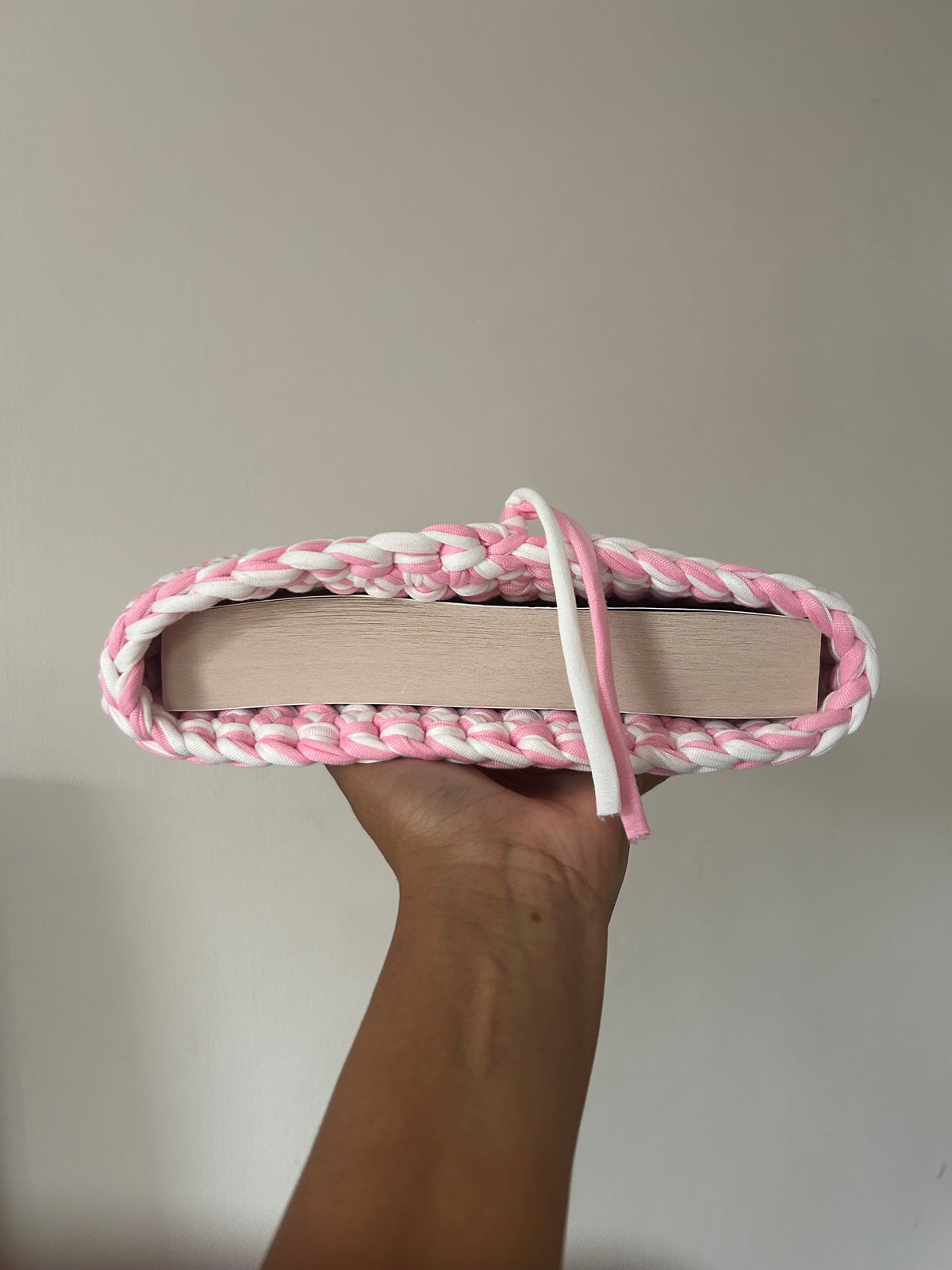 Pink Skies Crochet Book Sleeve