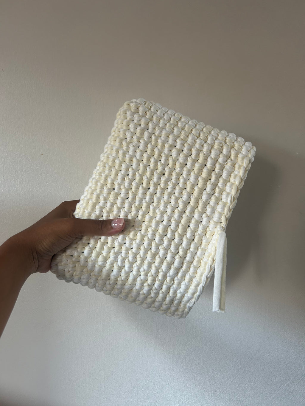 Buttercream Crochet Book Sleeve