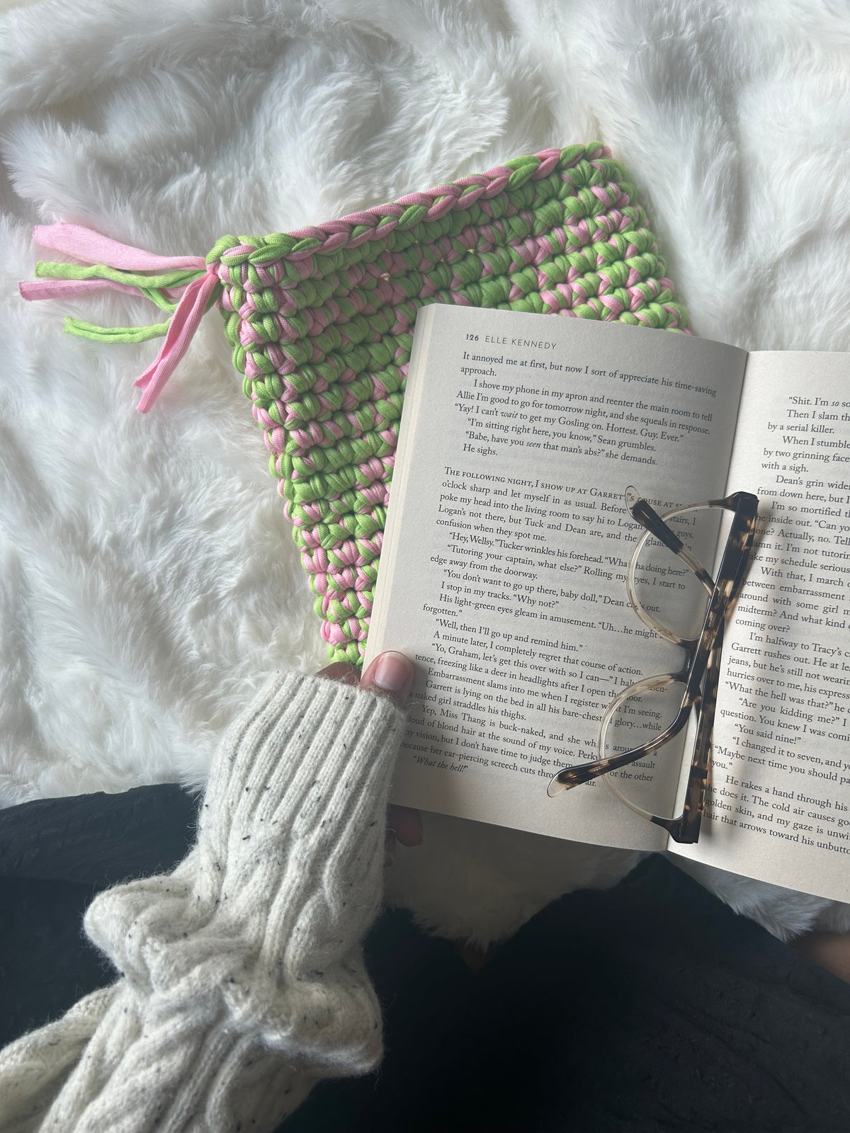 Strawberry Matcha Book Sleeve