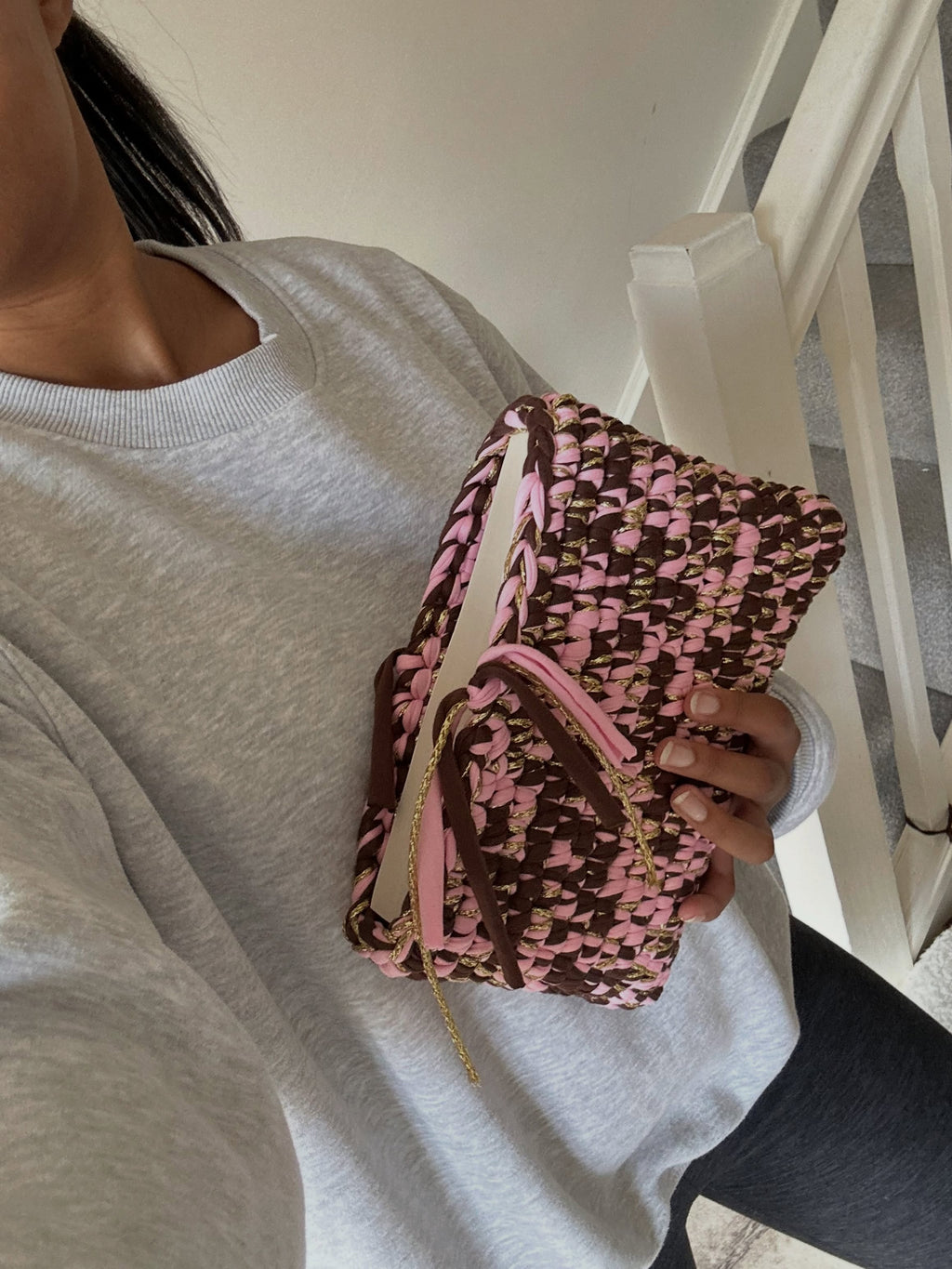 Rocky Road Crochet Book Sleeve