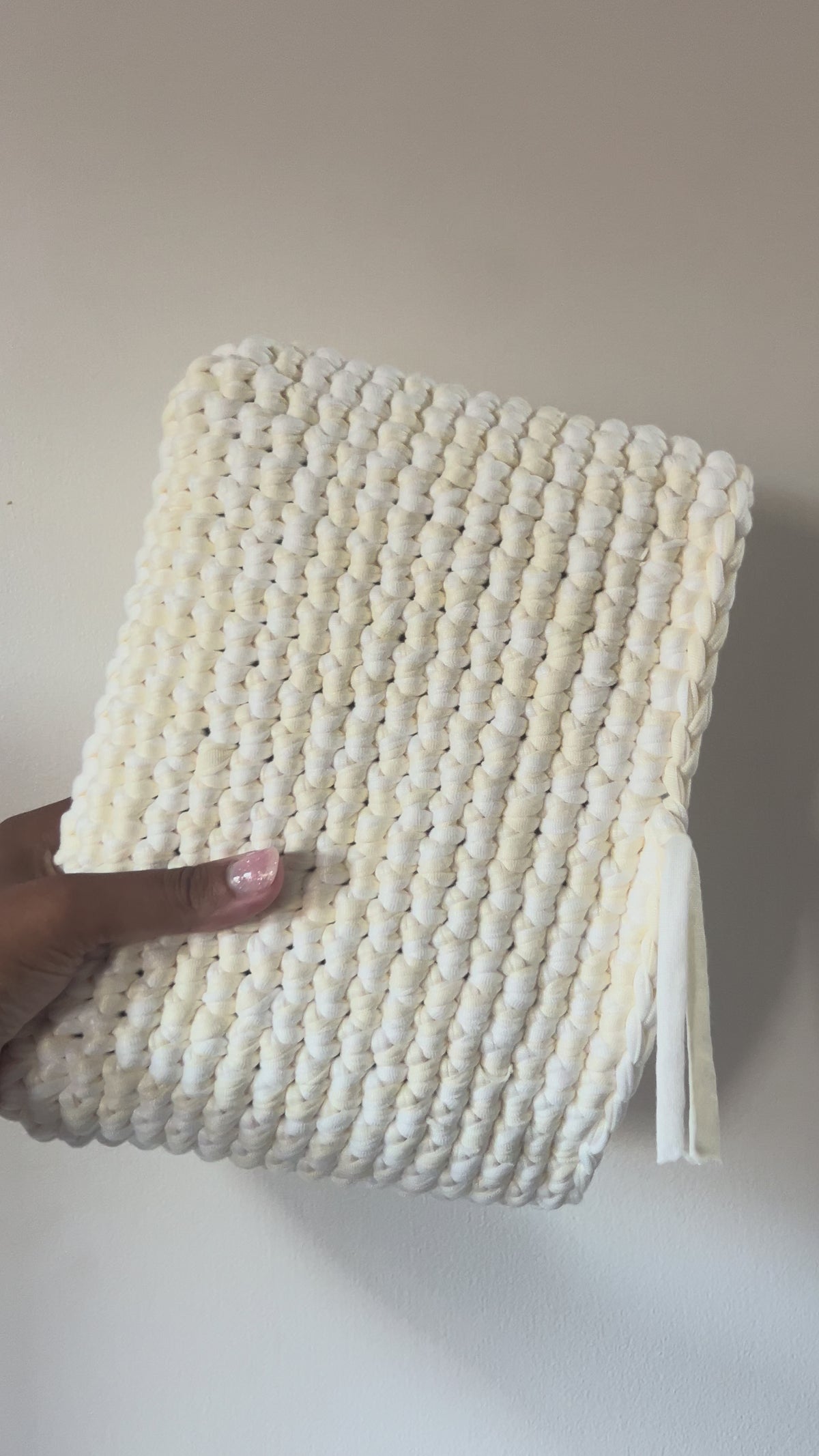 Buttercream Crochet Book Sleeve