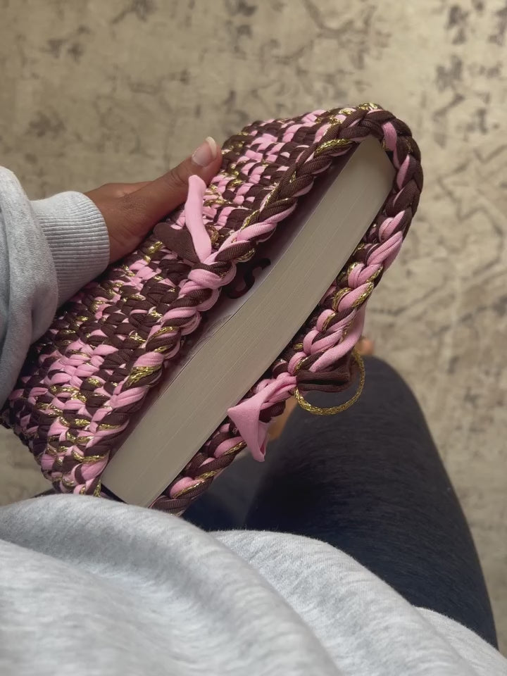 Rocky Road Crochet Book Sleeve